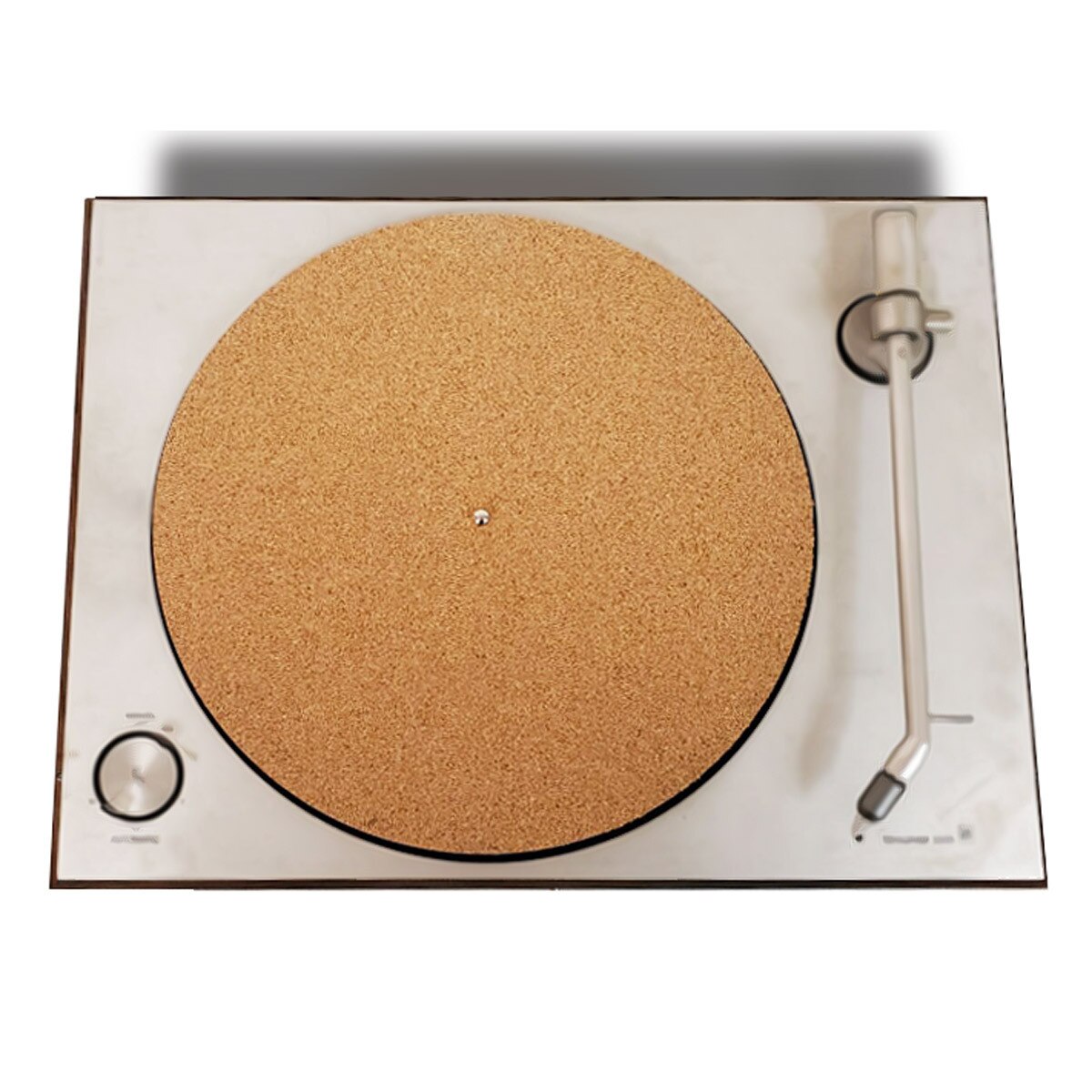 Turntable with cork slipmat